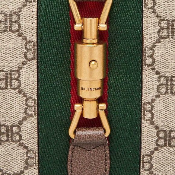 Balenciaga x Gucci Beige/Ebony Coated Canvas/Leather The Hacker Project 1961 ... - Picture 5 of 10